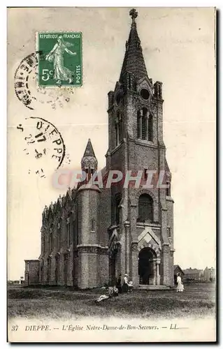 Dieppe - L&#39Eglise Notre dame de Bon Secours - Cartes postales