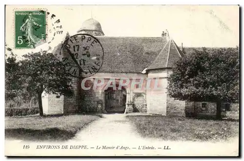 Dieppe - Le Manoir d&#39Ange - L&#39Entree - Cartes postales