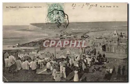 Le Treport - Procession au Calvaire - 1903 - Ansichtskarte AK