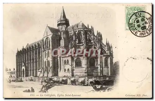 Eu - La Collegiale - Eglise Saint Laurent - Ansichtskarte AK