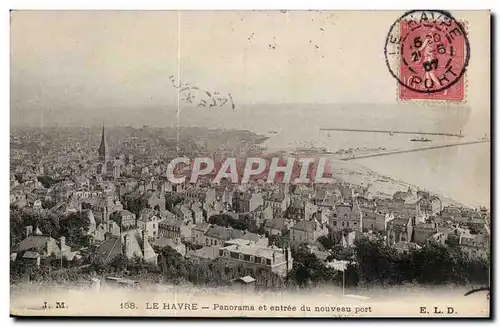 Le Havre - Panorama et Entree du Nouveau port - Ansichtskarte AK
