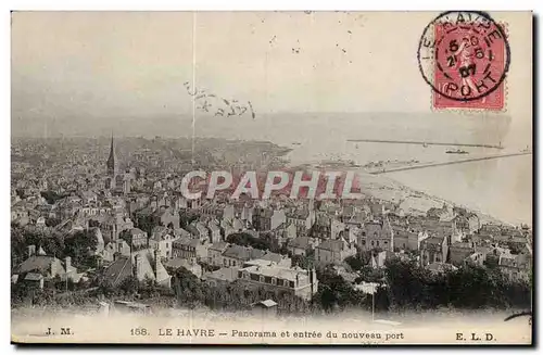 Le Havre - Panorama et Entree du Nouveau port - Cartes postales