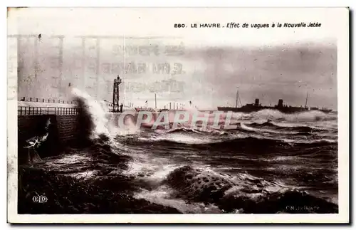 Le Havre - Effet de Vagues a la Nouvelle Jetee - Cartes postales