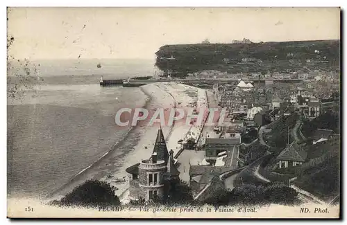 Fecamp - Vue Generale prise de la Falaise d&#39Aval - Cartes postales