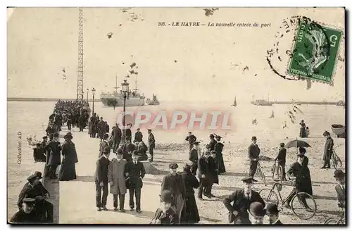 Le Havre - La Nouvelle Entree du Port - velo - cyclisme - Cartes postales