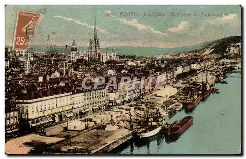 Rouen - Les Quais Vue Prise du Transbordeur - Ansichtskarte AK