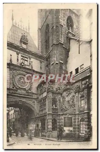 Rouen Cartes postales Grosse horloge