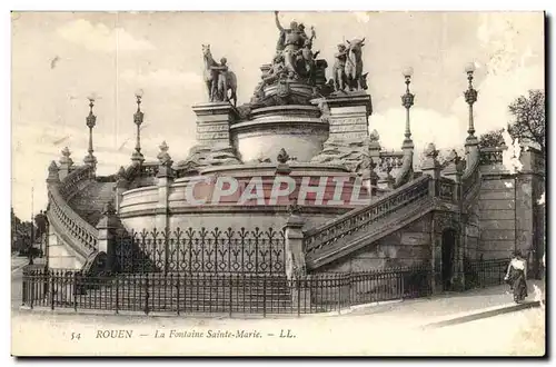 Rouen Ansichtskarte AK La fontaine Sainte marie