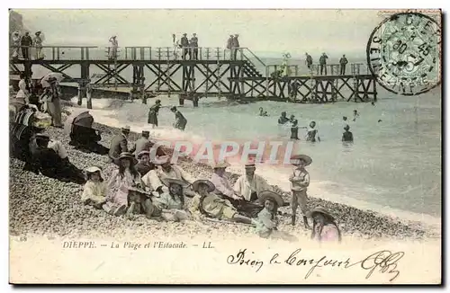 Dieppe Cartes postales La plage et l&#39estacade