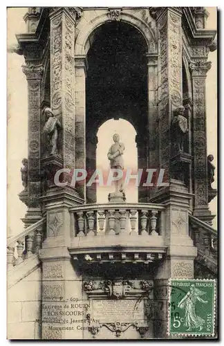 Environs de Rouen Ansichtskarte AK Bonsecours Monument de Jeanne d&#39arc