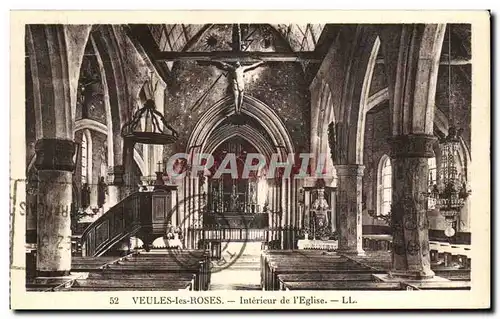 Veules les Roses Cartes postales Interieur de l&#39eglise