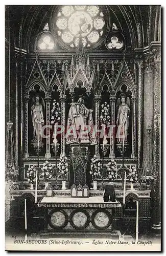 Bonsecours Cartes postales Eglise Notre Dame La chapelle