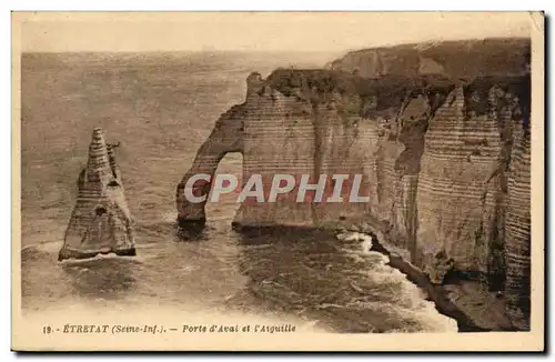 Etretat Cartes postales Porte d&#39aval et l&#39aiguille