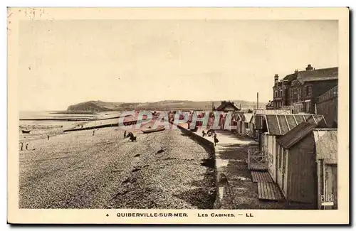 Quiberville sur mer Ansichtskarte AK les cabines