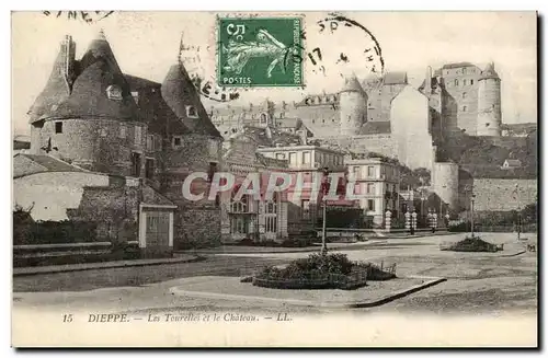 Dieppe Ansichtskarte AK Les tourelles et le chateau