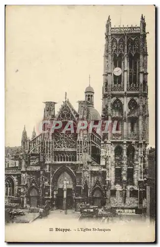 Dieppe Cartes postales L&#39eglise Saint Jacques