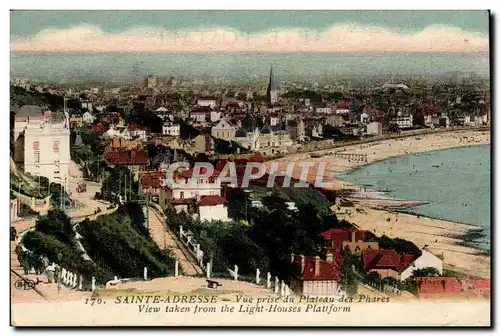 Le Havre Sainte Adresse Ansichtskarte AK Vue prise du plateau des phares (ligththouse)