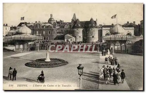 Dieppe Ansichtskarte AK L&#39entree du casino et les Tourelles