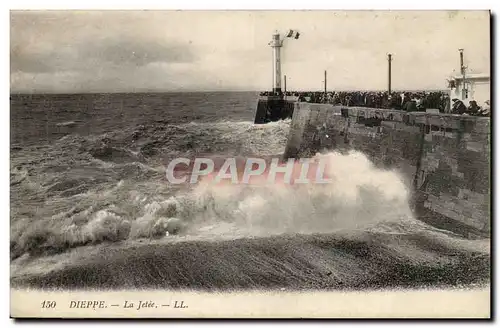 Dieppe Ansichtskarte AK la jetee (phare lighthouse)