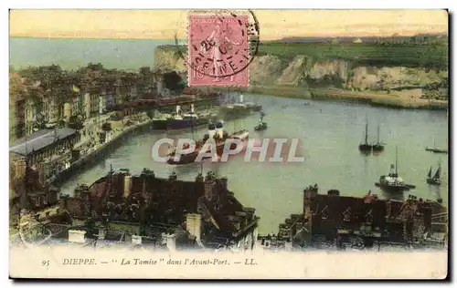 Dieppe Cartes postales La tamise dans l&#39avant port