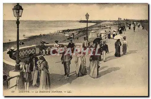 Dieppe Cartes postales Le boulevard maritime