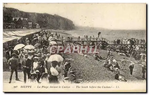 Dieppe Cartes postales La plage devant le casino