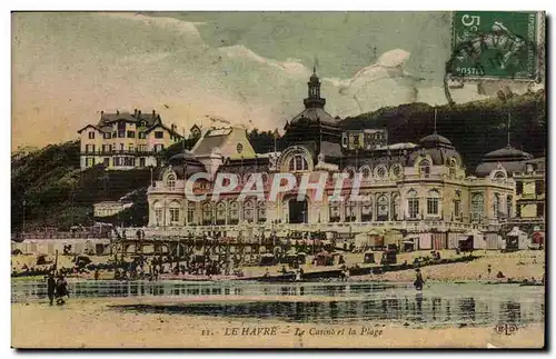 Le Havre Cartes postales le casino et la plage