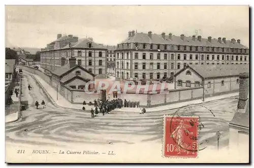 Cartes postales Rouen la caserne pelissier