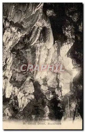 Puits de padirac Cartes postales Grand dome stalactites