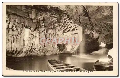 Padirac Cartes postales DEbarcadere et lac des Bouquets