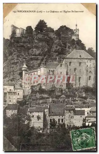 Rocamadour Cartes postales Le chateau et l&#39eglise Saint sauveur