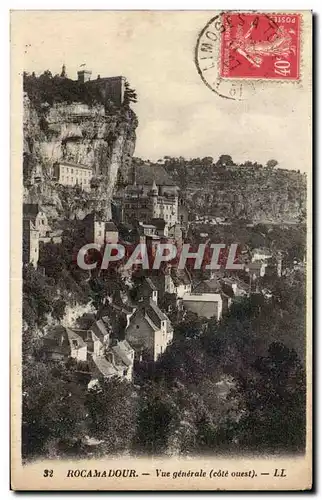 Rocamadour Cartes postales Vue generale (cote Ouest)