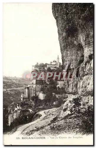 Rocamadour Ansichtskarte AK Vue du chemin des TEmpliers