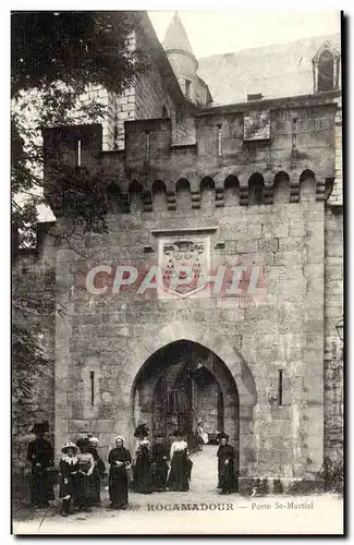 Rocamadour Ansichtskarte AK Porte Saint Martial