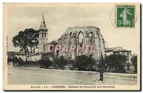 Cahors Ansichtskarte AK Ruines du couvent des Jacobins