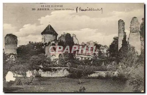 Assier Cartes postales Ruines du chateau