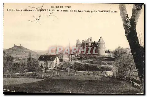 Ansichtskarte AK Le chateau de Montal et les tours de Saint laurent pres Saint Cere