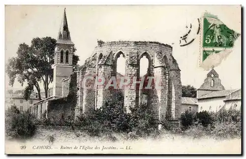 Cartes postales Cahors Ruines de l&#39eglise des Jacobins