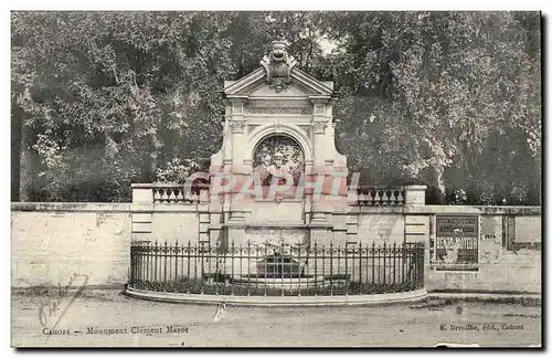 Cahors Cartes postales Monument Clement Marot