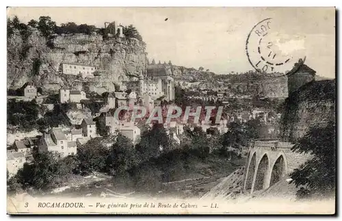 Rocamadour Cartes postales Vue generale prise de la route de Cahors