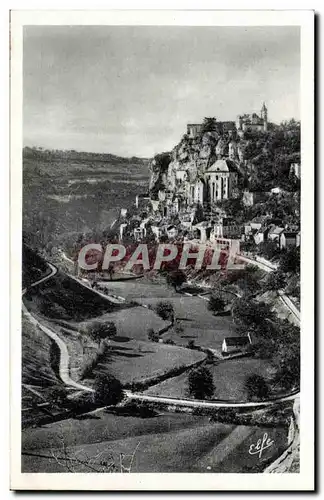 Rocamadour Cartes postales Vue en nid d&#39aigle de la Boucle de la route de Cahors