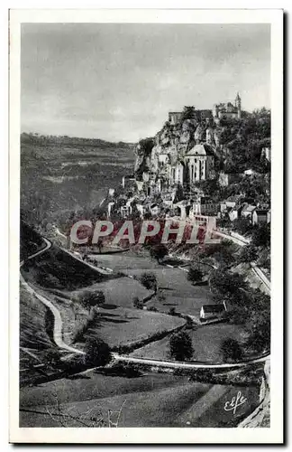 Rocamadour Cartes postales Vue en nid d'aigle de la Boucle de la route de Cahors