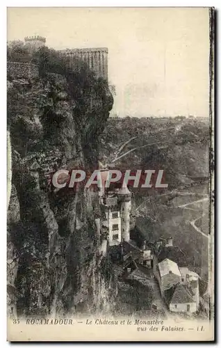 Rocamadour Cartes postales Le chateu et le monastere