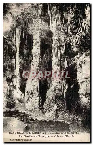Cartes postales la grotte de Padirac Colonnes d&#39Hercule