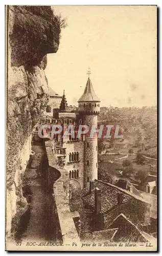 Rocamadour Cartes postales Vue prise de la maison de Marie