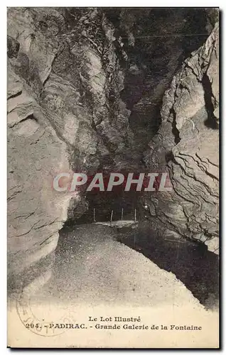 Padirac Ansichtskarte AK Grande galerie de la fontaine