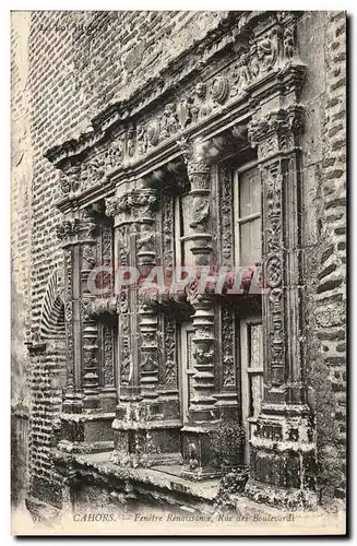 CAhors Cartes postales Fenetre Renaissance Rue des Boulevards