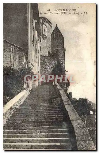 Rocamadour Ansichtskarte AK le grand escalier