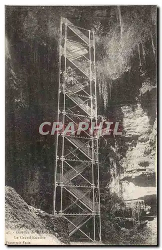 Padirac Cartes postales Le grand escalier