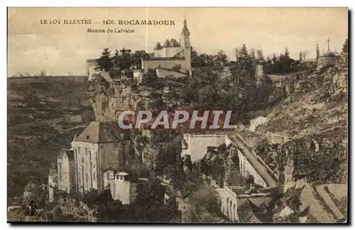 Rocamadour Ansichtskarte AK Montee du calvaire